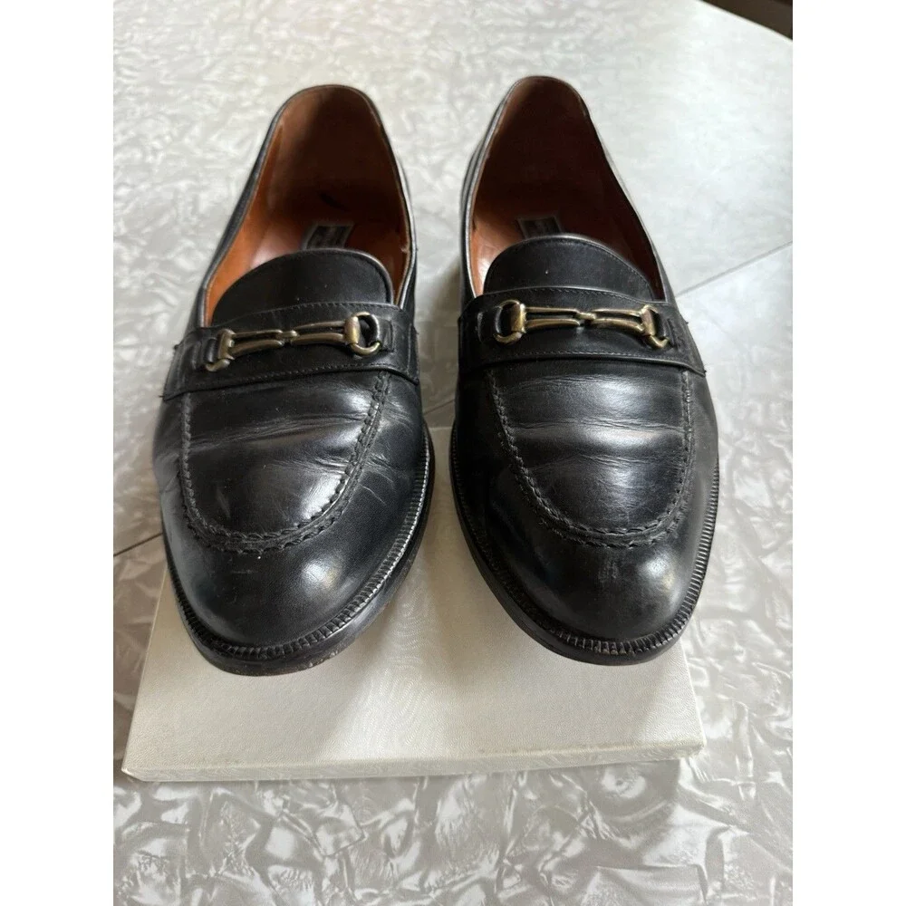 Bostonian Florentine Black Leather Horsebit Loafer Madein Italy Men’s 9.5M 24411